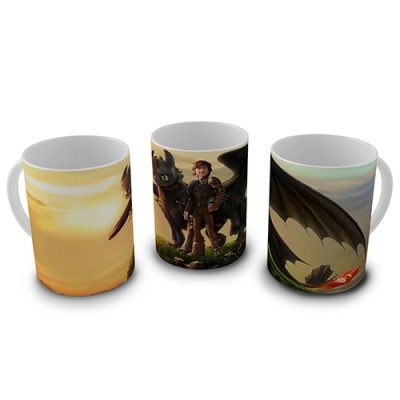 Caneca Como Treinar seu Dragão - Mod.02